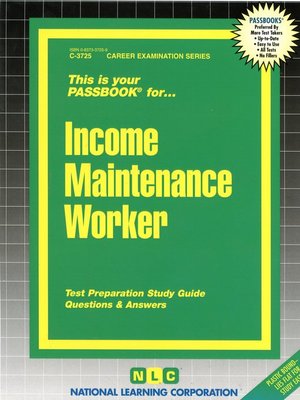cover image of Income Maintenance Worker